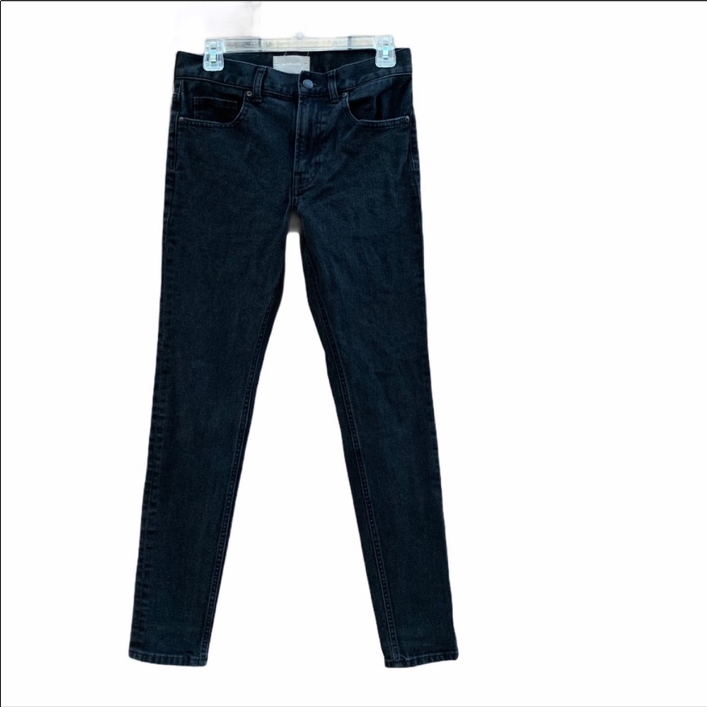 Everlane mid-rise black skinny jeans 29 x 32